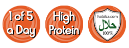 high protein morocccan chicken food wrap logo