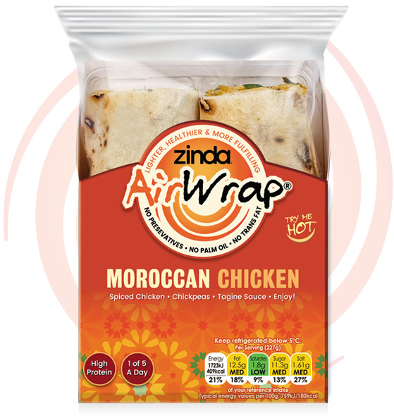 fresh ingredients handmade zinda moroccan chicken food wraps high protein and low calorie