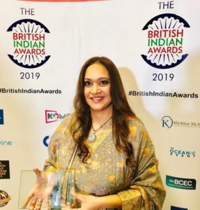 Anishya Kumar wins Business Woman of The Year - British Indian Awards 2019
