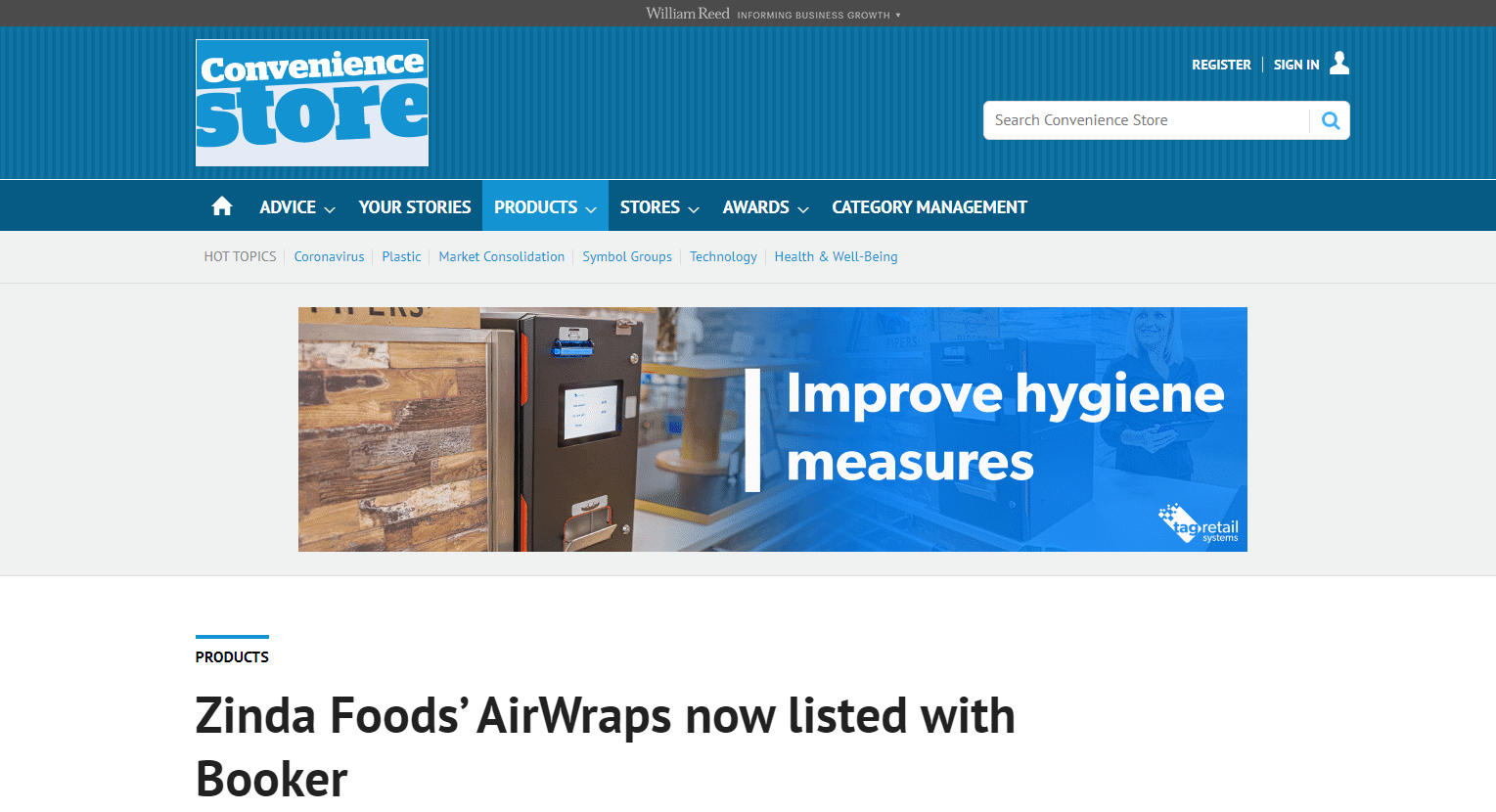 Featured in Convenience Store Magazine – Zinda News and Articles